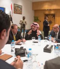 Media Minister Meets Egyptian Media Officials