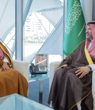 الأمير فيصل بن سلمان يستقبل وزير الإعلام